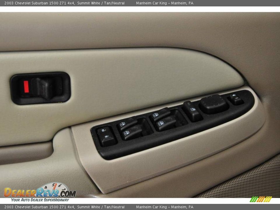 2003 Chevrolet Suburban 1500 Z71 4x4 Summit White / Tan/Neutral Photo #12