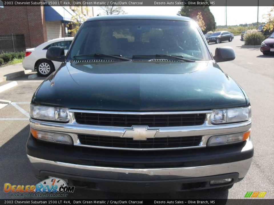 2003 Chevrolet Suburban 1500 LT 4x4 Dark Green Metallic / Gray/Dark Charcoal Photo #3