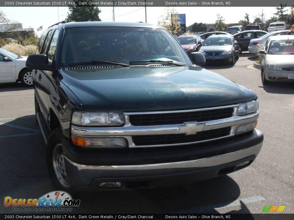 2003 Chevrolet Suburban 1500 LT 4x4 Dark Green Metallic / Gray/Dark Charcoal Photo #4
