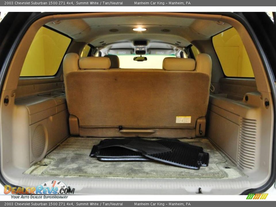 2003 Chevrolet Suburban 1500 Z71 4x4 Summit White / Tan/Neutral Photo #15