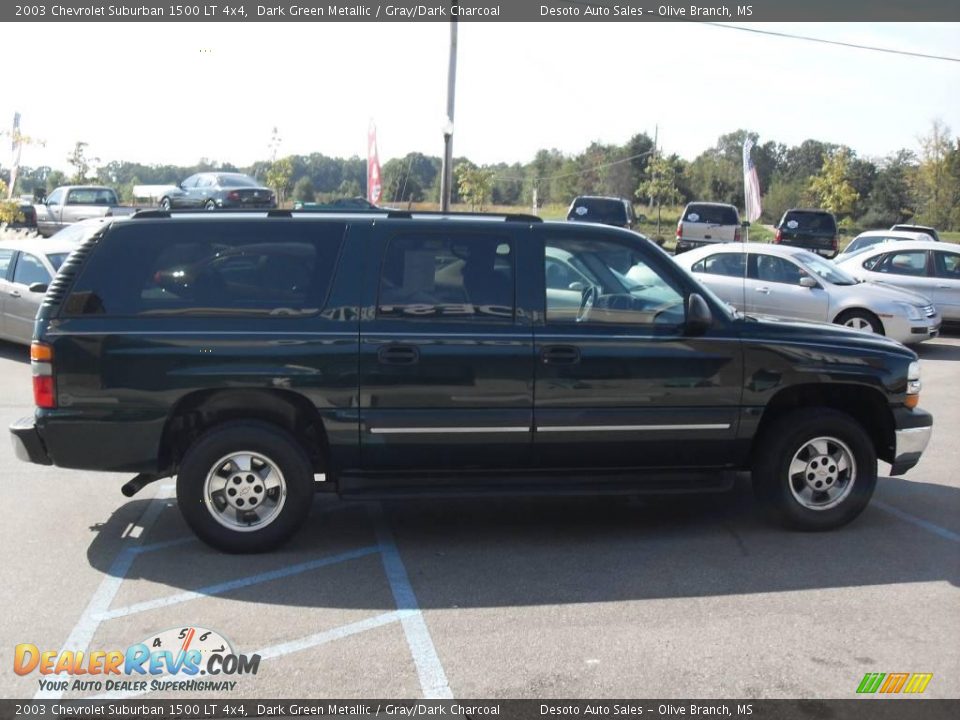 2003 Chevrolet Suburban 1500 LT 4x4 Dark Green Metallic / Gray/Dark Charcoal Photo #5