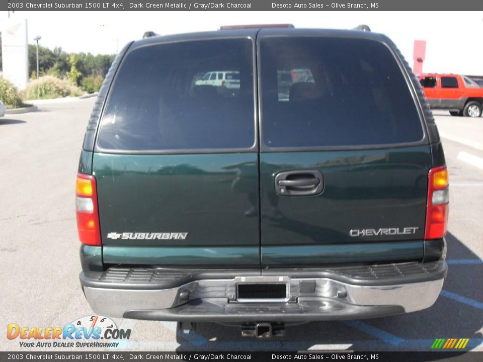 2003 Chevrolet Suburban 1500 LT 4x4 Dark Green Metallic / Gray/Dark Charcoal Photo #7