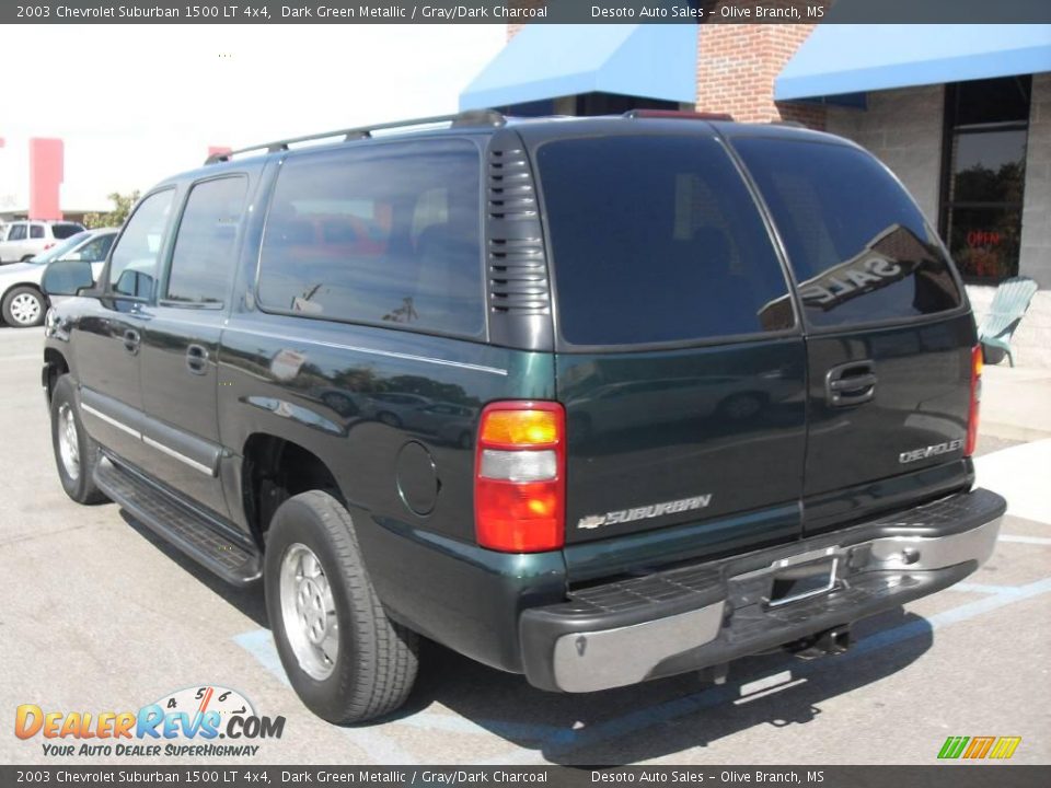 2003 Chevrolet Suburban 1500 LT 4x4 Dark Green Metallic / Gray/Dark Charcoal Photo #8