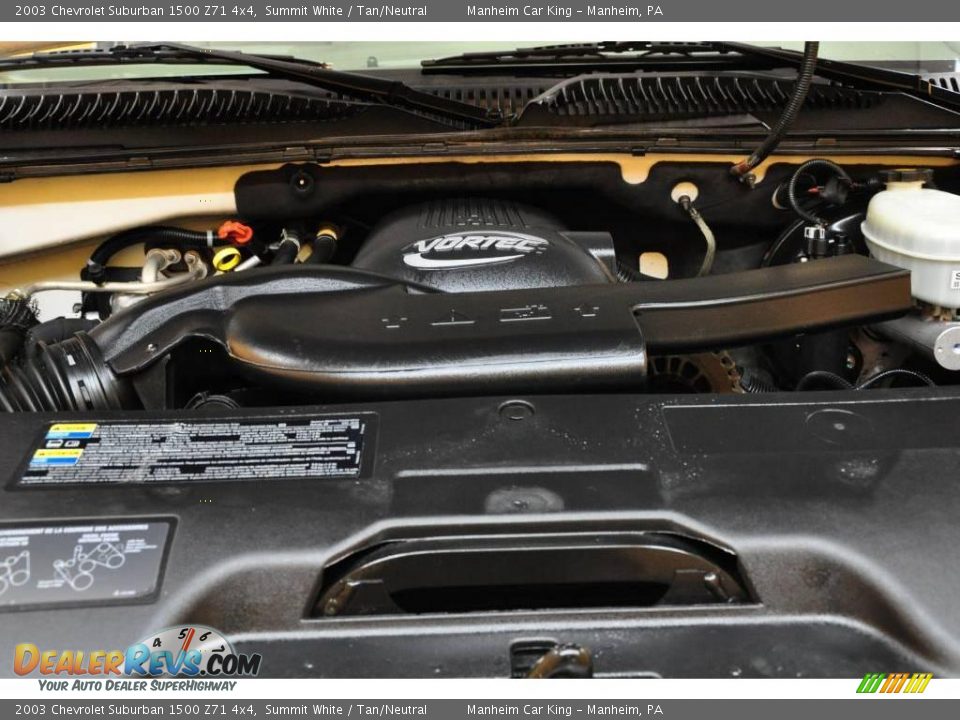 2003 Chevrolet Suburban 1500 Z71 4x4 Summit White / Tan/Neutral Photo #20