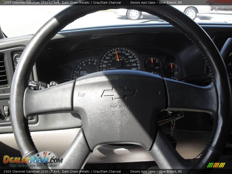 2003 Chevrolet Suburban 1500 LT 4x4 Dark Green Metallic / Gray/Dark Charcoal Photo #10