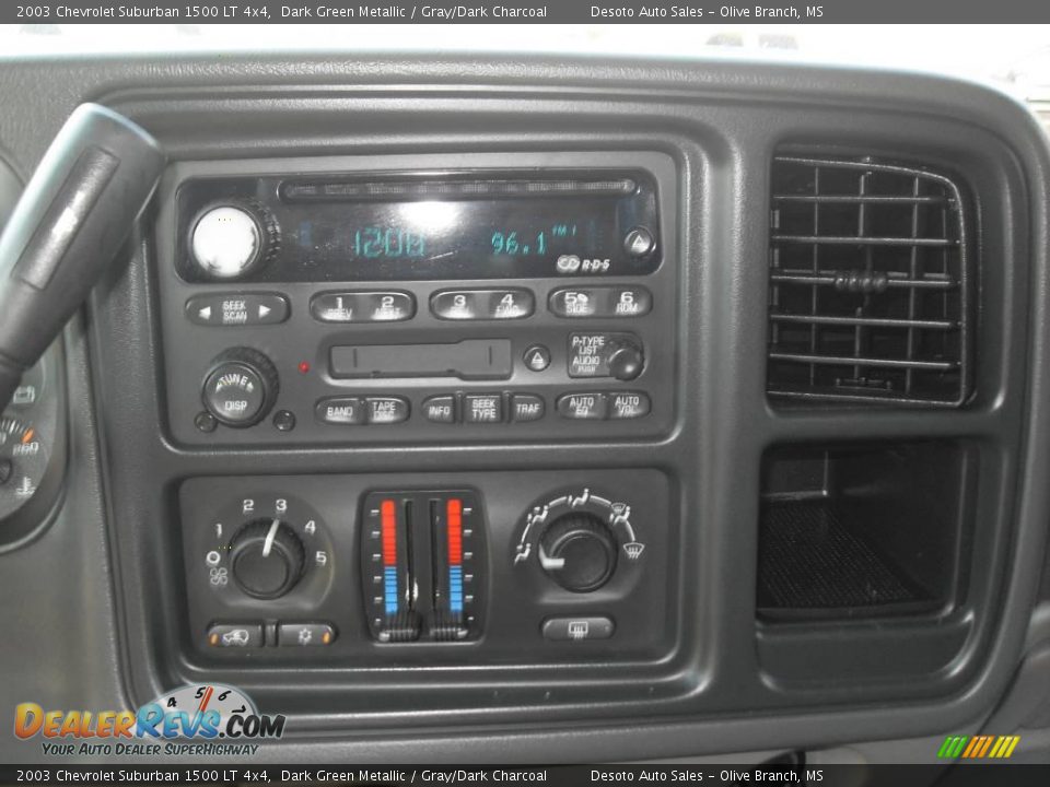 2003 Chevrolet Suburban 1500 LT 4x4 Dark Green Metallic / Gray/Dark Charcoal Photo #12