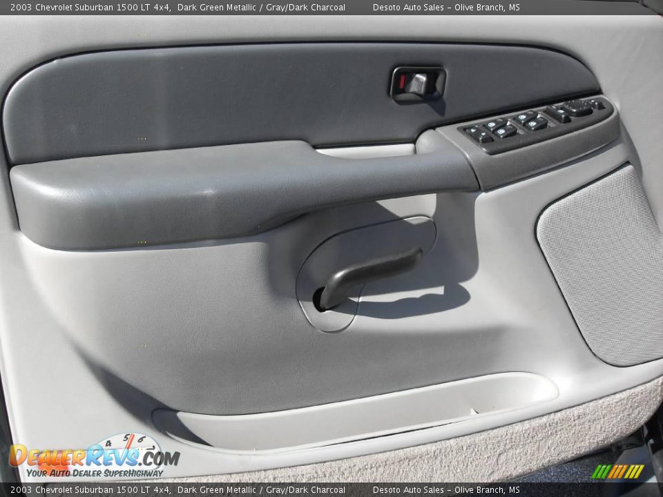 2003 Chevrolet Suburban 1500 LT 4x4 Dark Green Metallic / Gray/Dark Charcoal Photo #14