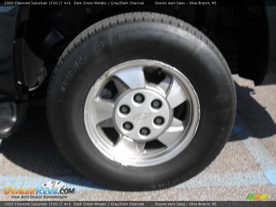2003 Chevrolet Suburban 1500 LT 4x4 Dark Green Metallic / Gray/Dark Charcoal Photo #19