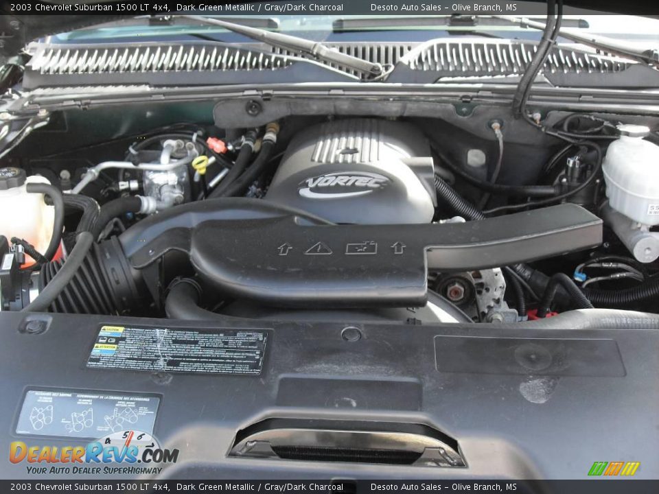 2003 Chevrolet Suburban 1500 LT 4x4 Dark Green Metallic / Gray/Dark Charcoal Photo #21