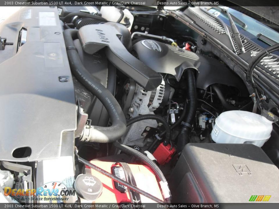 2003 Chevrolet Suburban 1500 LT 4x4 Dark Green Metallic / Gray/Dark Charcoal Photo #22