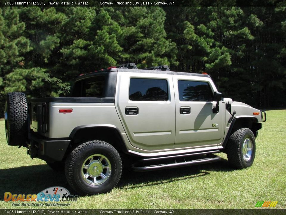 2005 Hummer H2 SUT Pewter Metallic / Wheat Photo #3