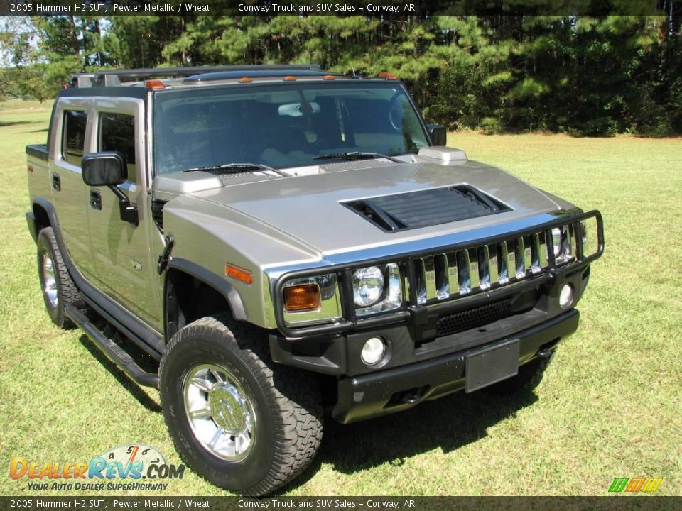 2005 Hummer H2 SUT Pewter Metallic / Wheat Photo #4