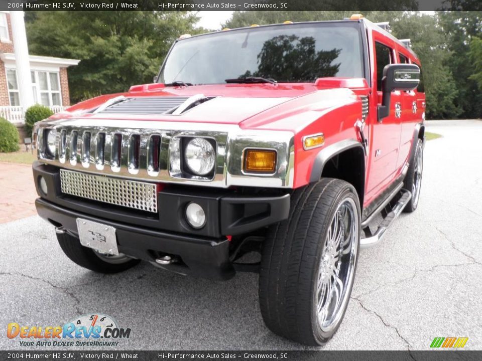 2004 Hummer H2 SUV Victory Red / Wheat Photo #1
