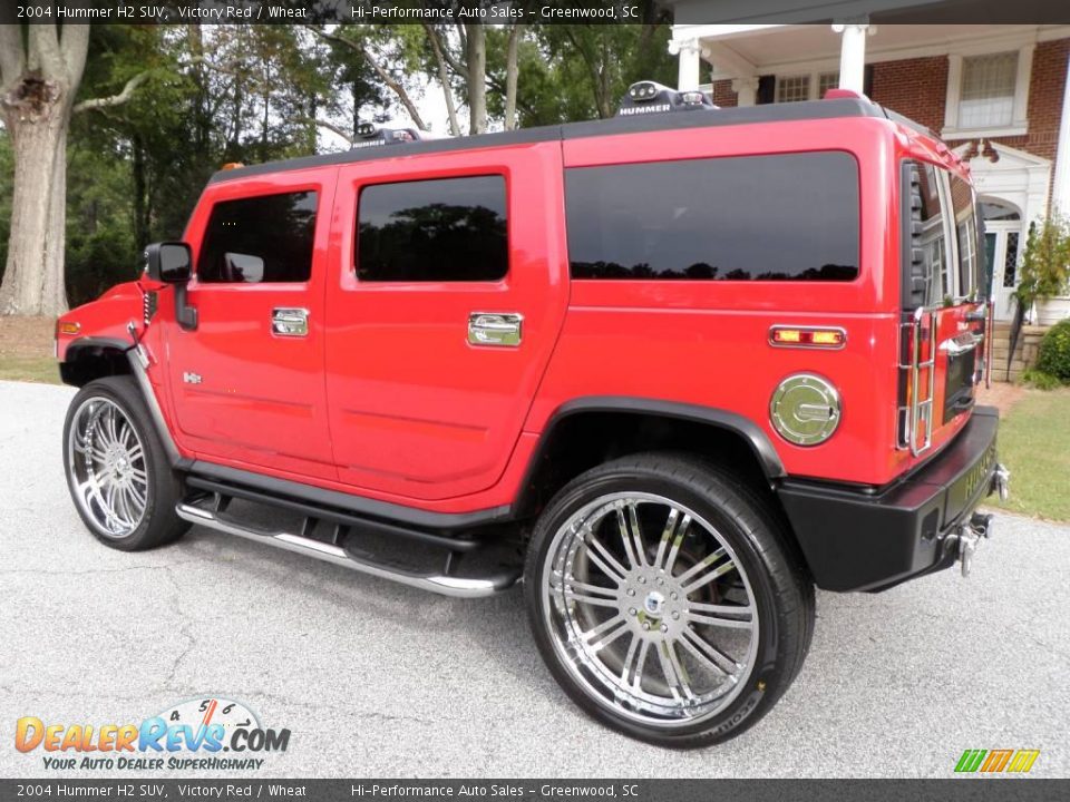 2004 Hummer H2 SUV Victory Red / Wheat Photo #4