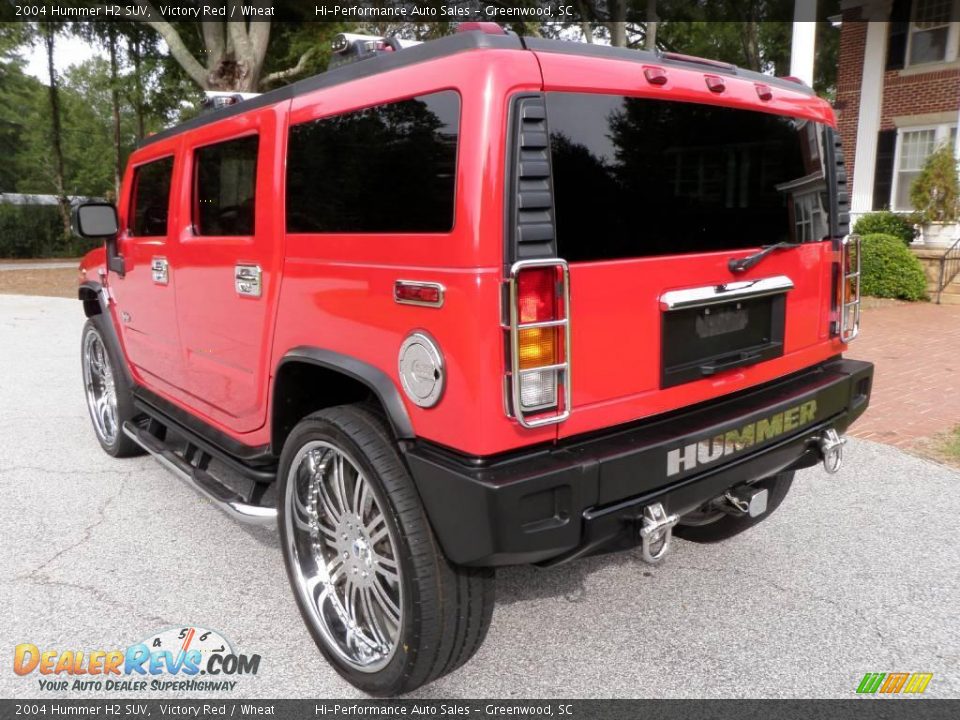 2004 Hummer H2 SUV Victory Red / Wheat Photo #5