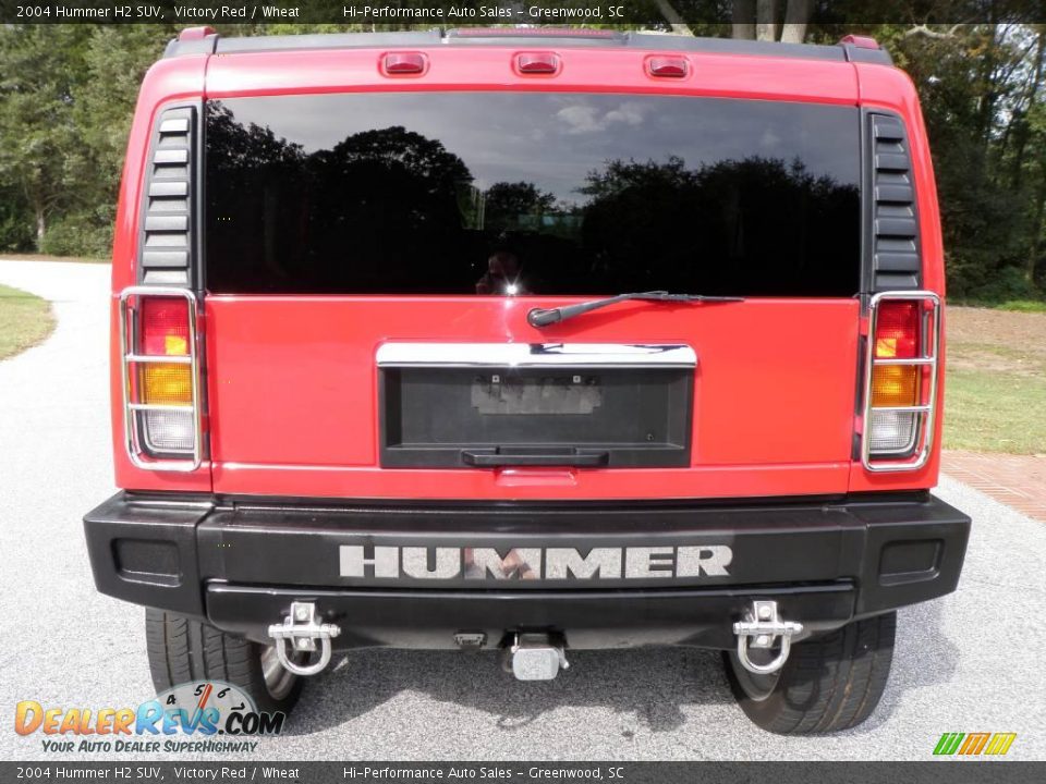 2004 Hummer H2 SUV Victory Red / Wheat Photo #6