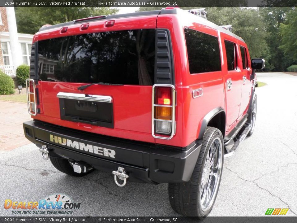 2004 Hummer H2 SUV Victory Red / Wheat Photo #7