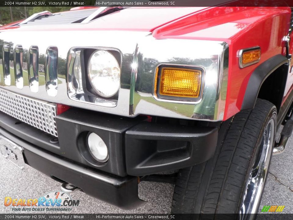 2004 Hummer H2 SUV Victory Red / Wheat Photo #13