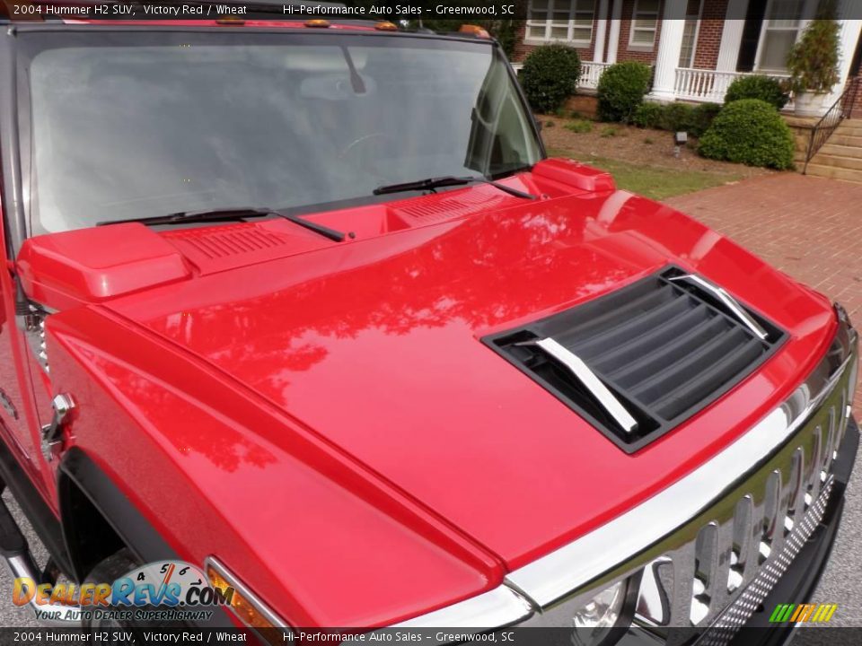 2004 Hummer H2 SUV Victory Red / Wheat Photo #15