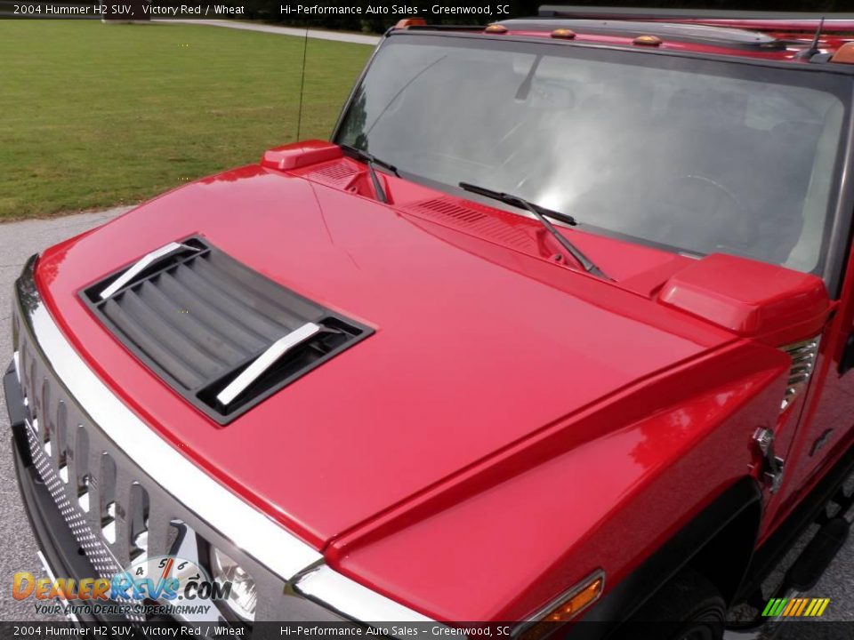 2004 Hummer H2 SUV Victory Red / Wheat Photo #16