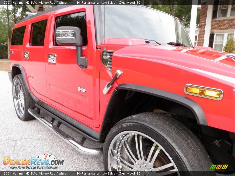 2004 Hummer H2 SUV Victory Red / Wheat Photo #18