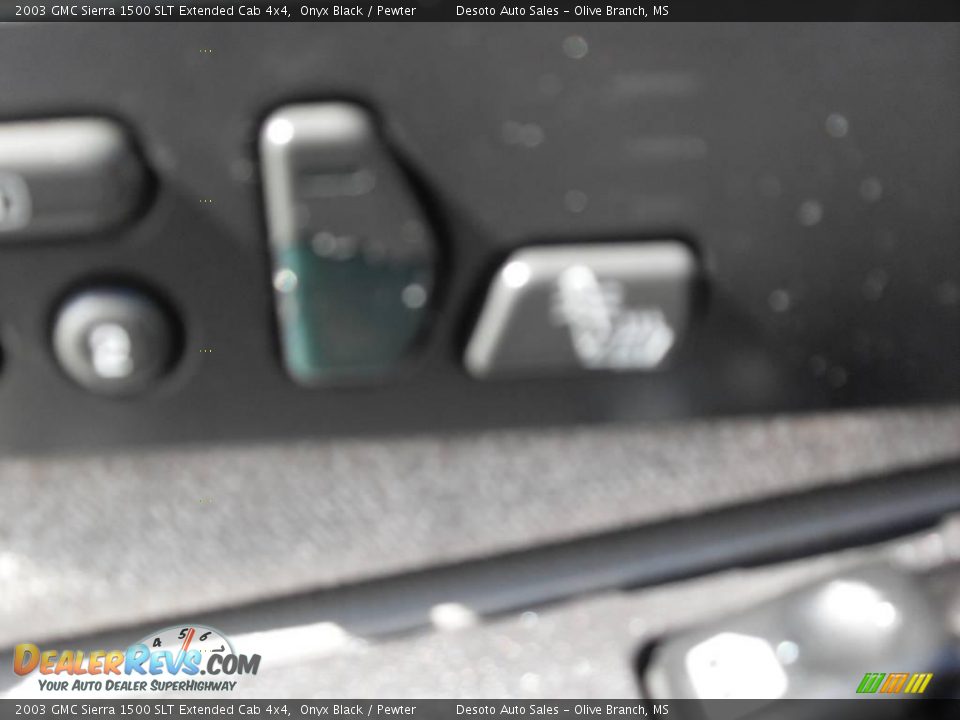 2003 GMC Sierra 1500 SLT Extended Cab 4x4 Onyx Black / Pewter Photo #14