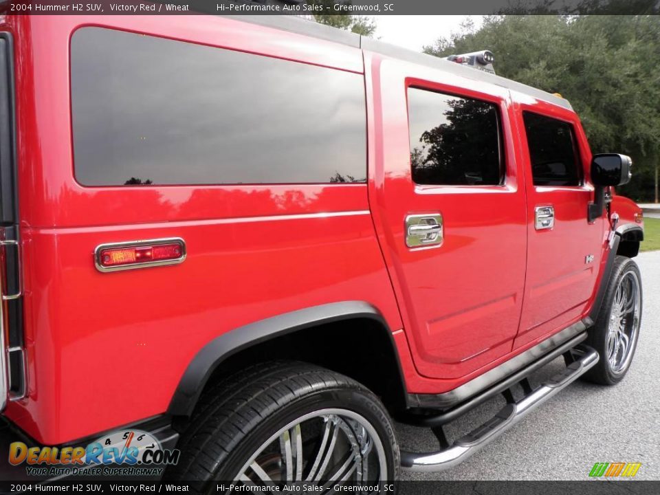 2004 Hummer H2 SUV Victory Red / Wheat Photo #19