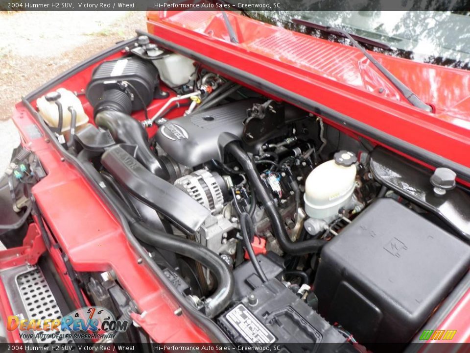2004 Hummer H2 SUV Victory Red / Wheat Photo #28