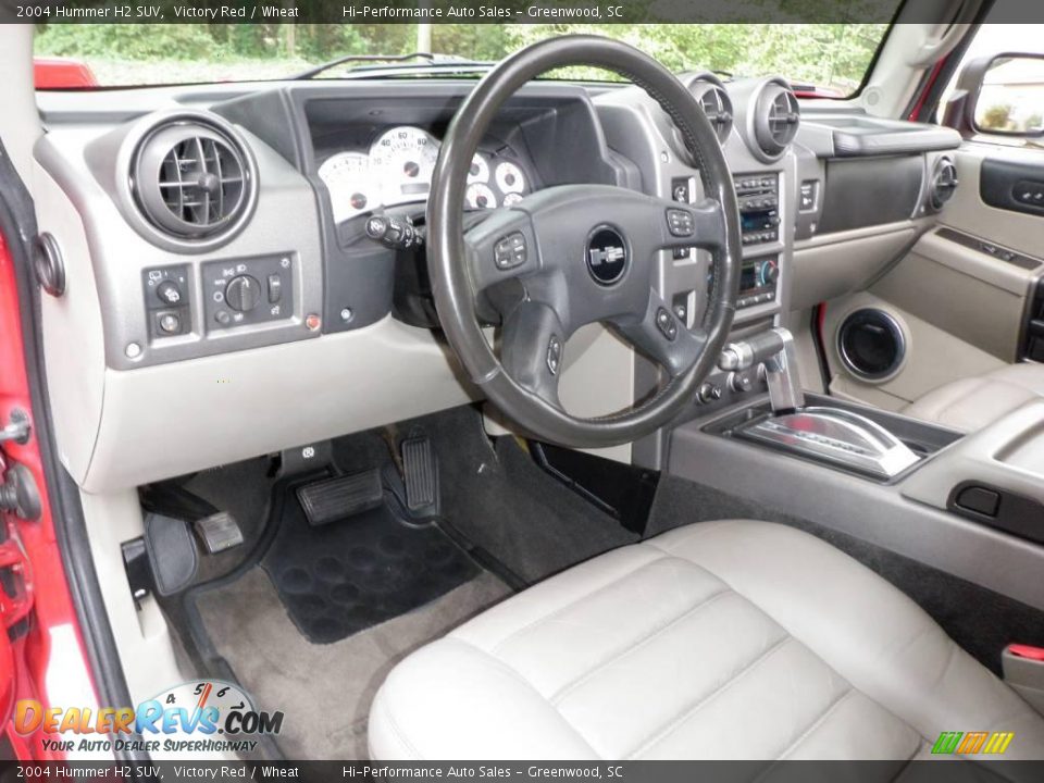 2004 Hummer H2 SUV Victory Red / Wheat Photo #30