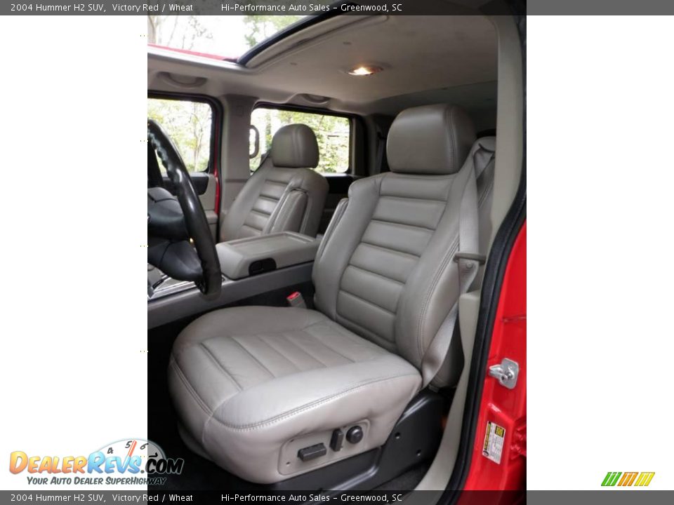 2004 Hummer H2 SUV Victory Red / Wheat Photo #31
