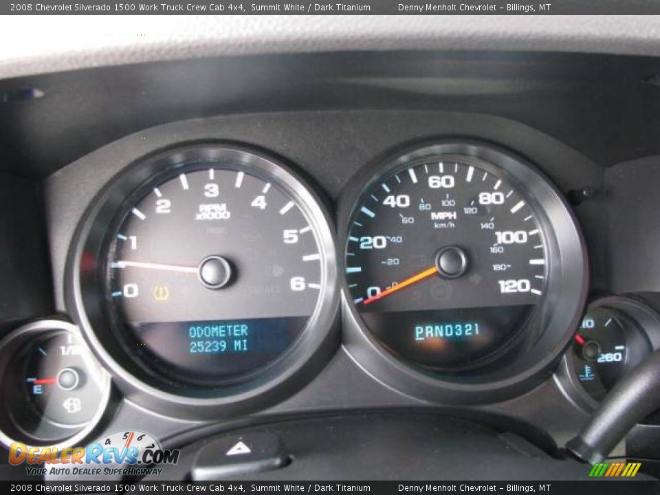 2008 Chevrolet Silverado 1500 Work Truck Crew Cab 4x4 Summit White / Dark Titanium Photo #11