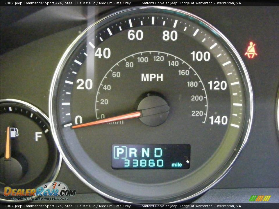 2007 Jeep Commander Sport 4x4 Steel Blue Metallic / Medium Slate Gray Photo #10