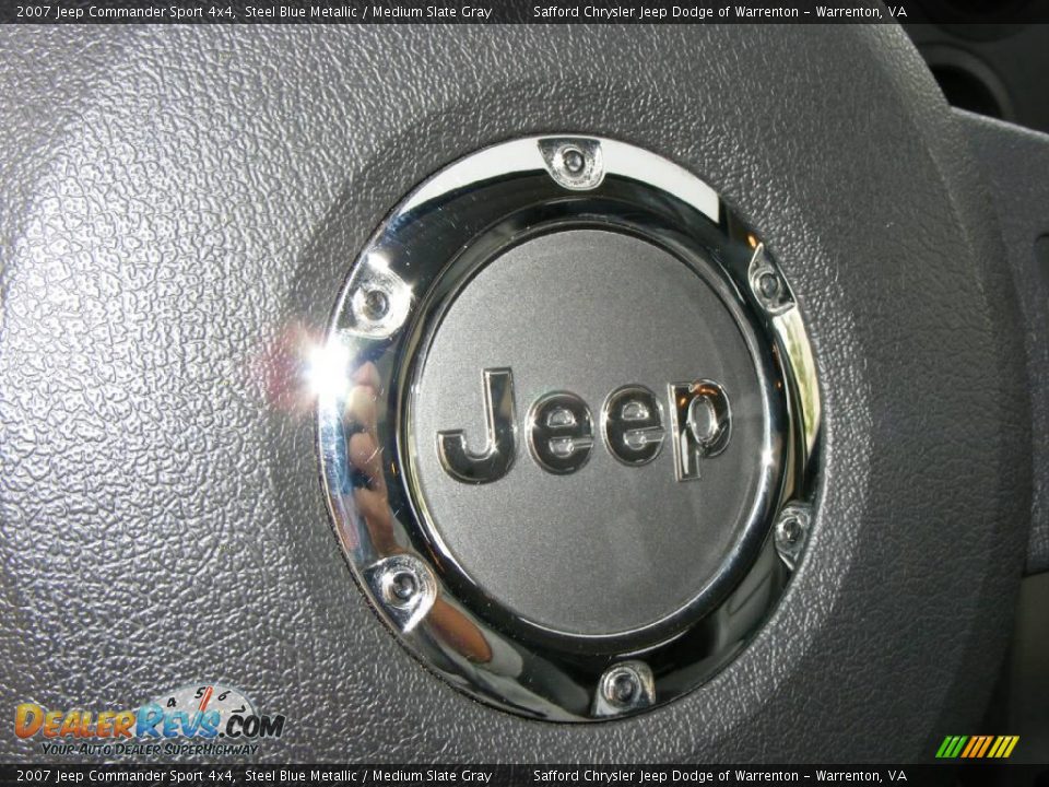 2007 Jeep Commander Sport 4x4 Steel Blue Metallic / Medium Slate Gray Photo #11