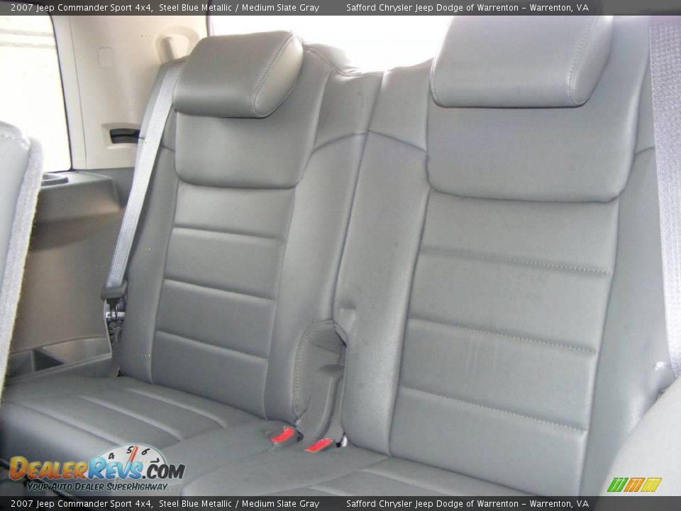 2007 Jeep Commander Sport 4x4 Steel Blue Metallic / Medium Slate Gray Photo #19