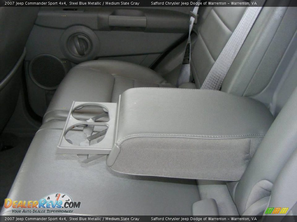 2007 Jeep Commander Sport 4x4 Steel Blue Metallic / Medium Slate Gray Photo #20