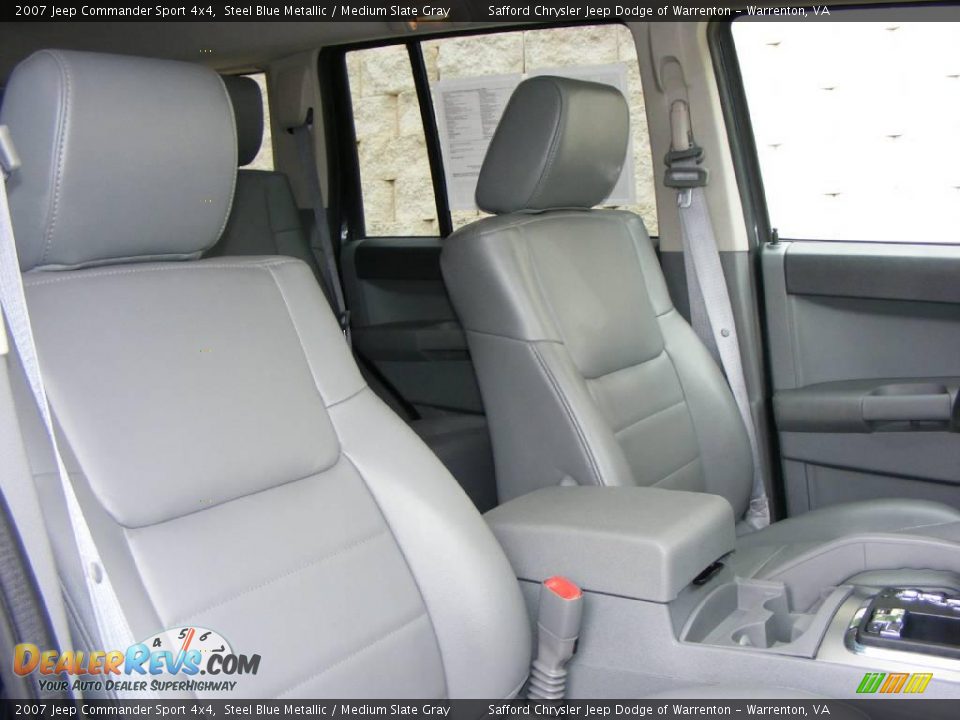 2007 Jeep Commander Sport 4x4 Steel Blue Metallic / Medium Slate Gray Photo #24