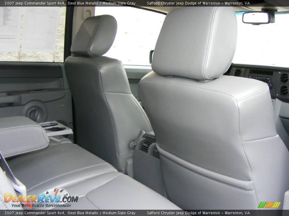 2007 Jeep Commander Sport 4x4 Steel Blue Metallic / Medium Slate Gray Photo #25