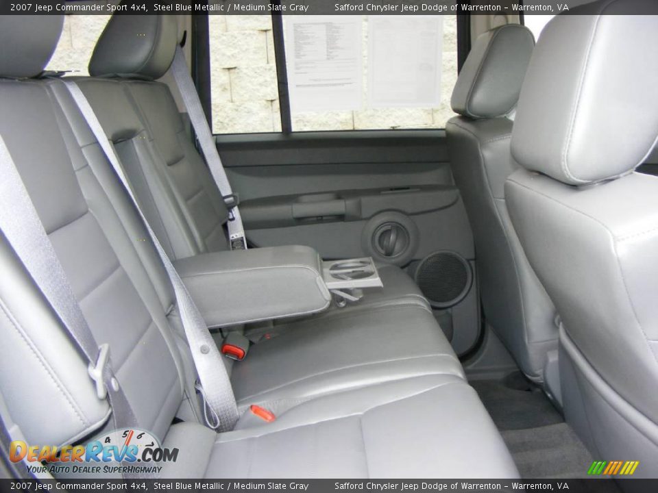 2007 Jeep Commander Sport 4x4 Steel Blue Metallic / Medium Slate Gray Photo #26