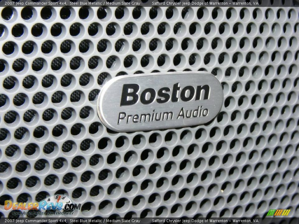 2007 Jeep Commander Sport 4x4 Steel Blue Metallic / Medium Slate Gray Photo #36