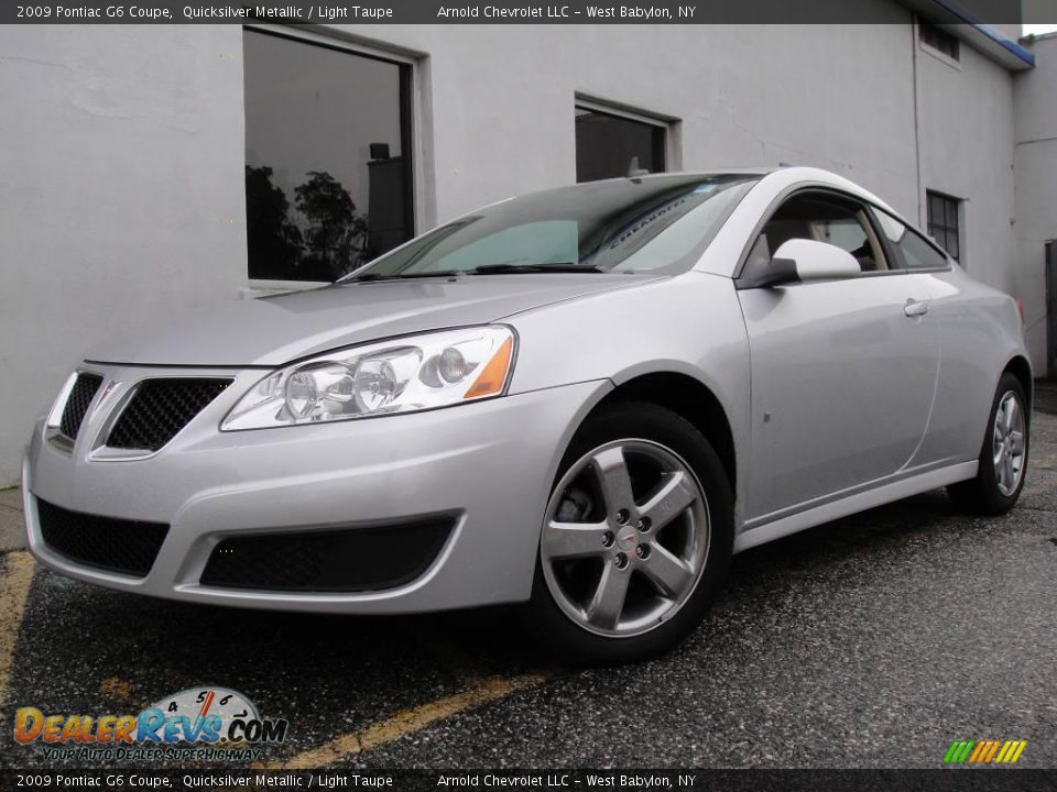 2009 Pontiac G6 Coupe Quicksilver Metallic / Light Taupe Photo #1