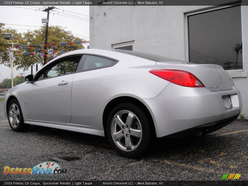 2009 Pontiac G6 Coupe Quicksilver Metallic / Light Taupe Photo #4