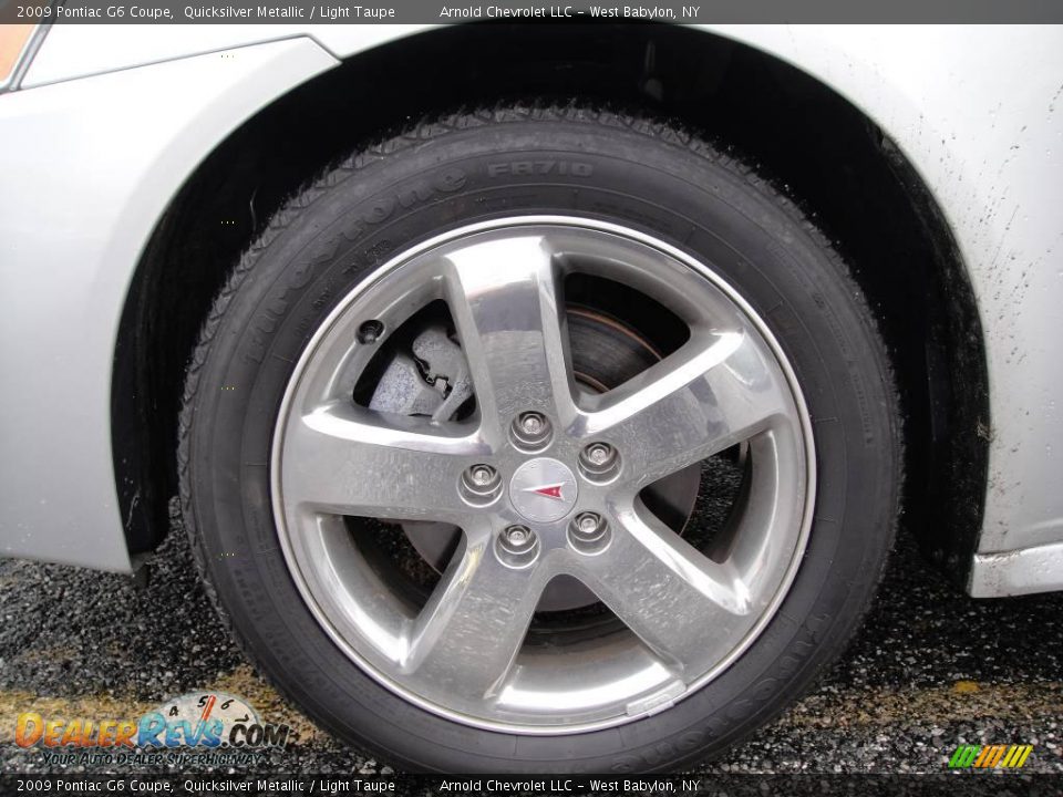 2009 Pontiac G6 Coupe Quicksilver Metallic / Light Taupe Photo #7