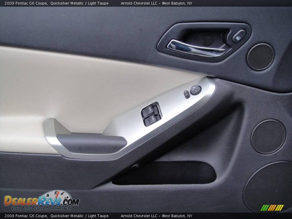2009 Pontiac G6 Coupe Quicksilver Metallic / Light Taupe Photo #8