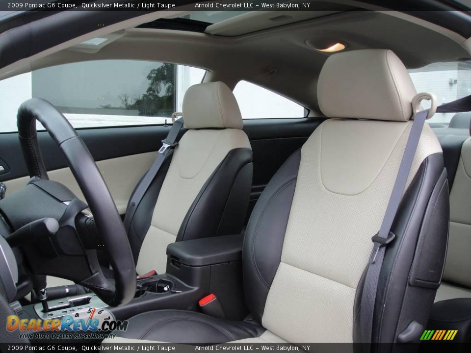 2009 Pontiac G6 Coupe Quicksilver Metallic / Light Taupe Photo #9