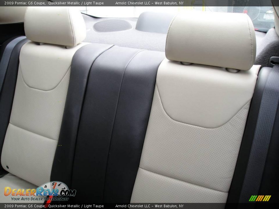 2009 Pontiac G6 Coupe Quicksilver Metallic / Light Taupe Photo #12