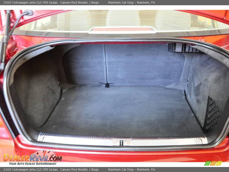 2000 Volkswagen Jetta GLS VR6 Sedan Canyon Red Metallic / Beige Photo #14