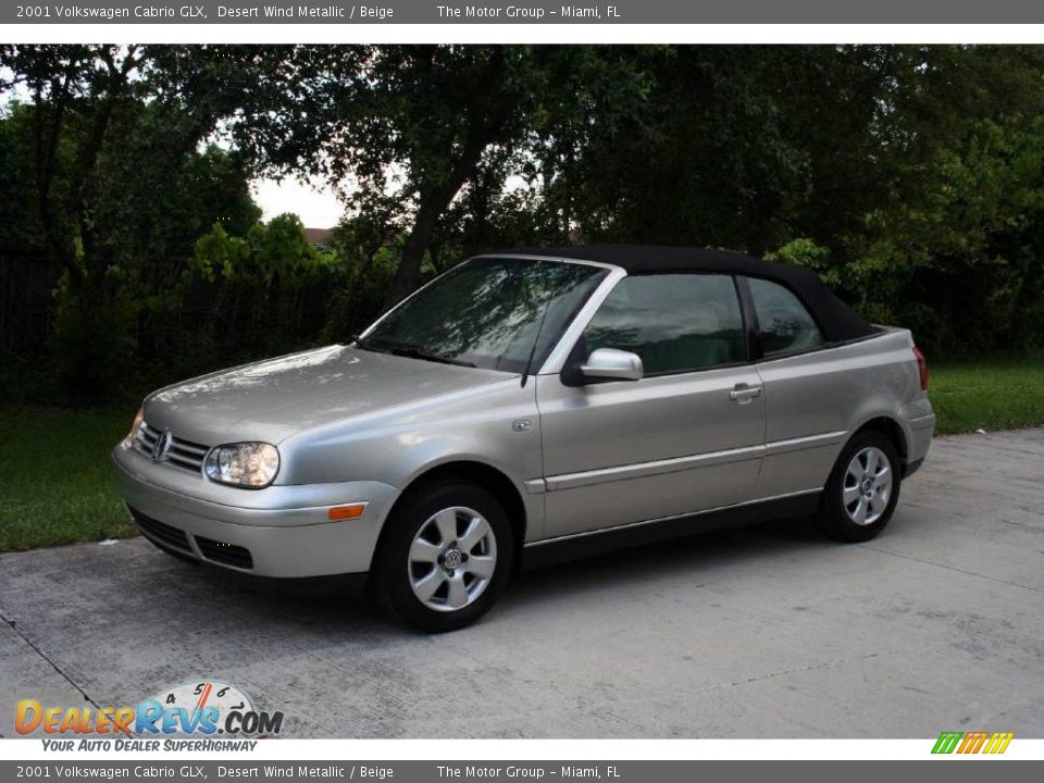 2001 Volkswagen Cabrio GLX Desert Wind Metallic / Beige Photo #2