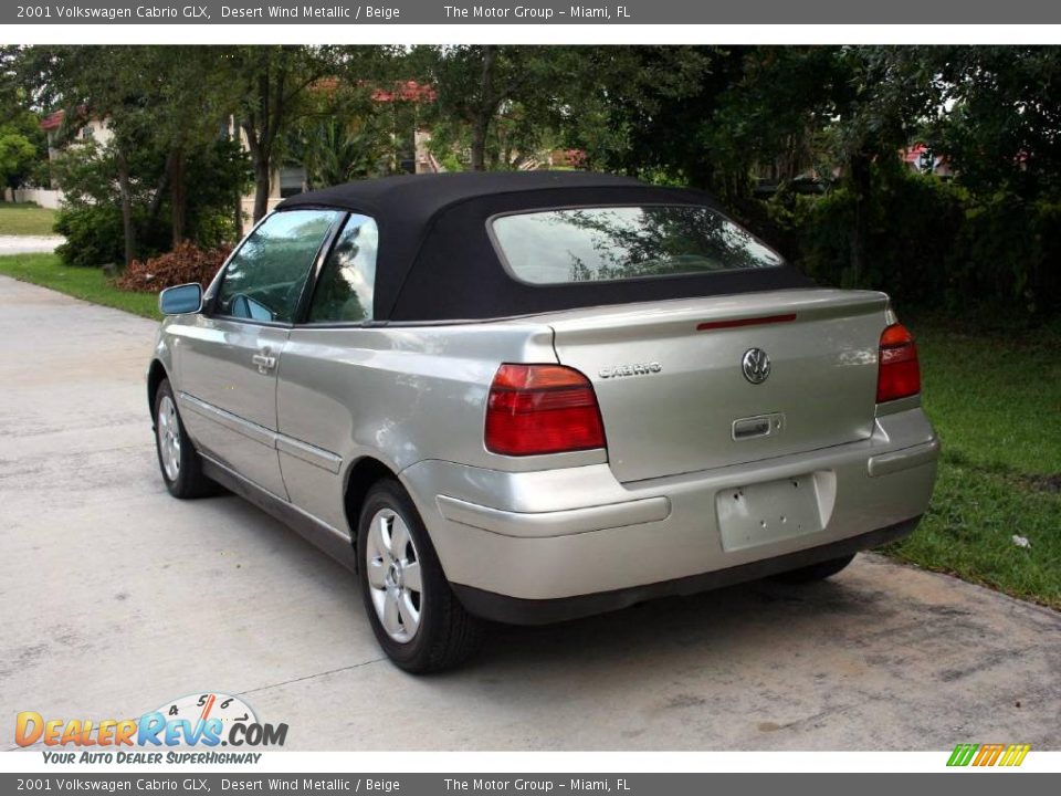 2001 Volkswagen Cabrio GLX Desert Wind Metallic / Beige Photo #7