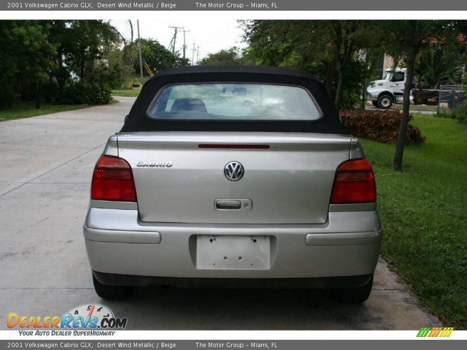 2001 Volkswagen Cabrio GLX Desert Wind Metallic / Beige Photo #8