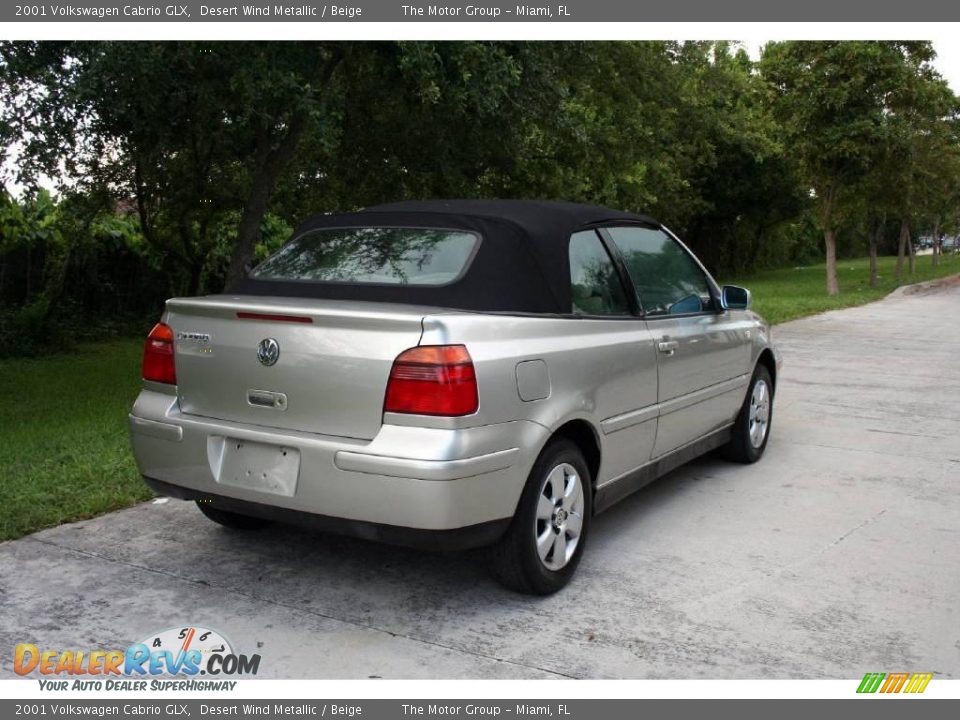 2001 Volkswagen Cabrio GLX Desert Wind Metallic / Beige Photo #9